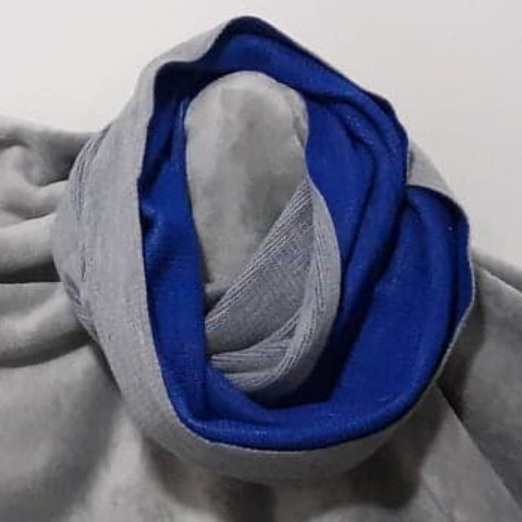 Calvin Klein Blue/Gray Infinity Knit Scarf